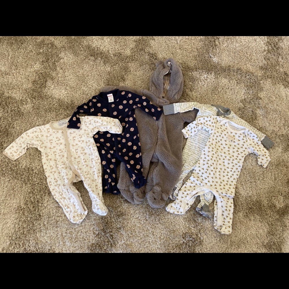 Baby boy footie bundle